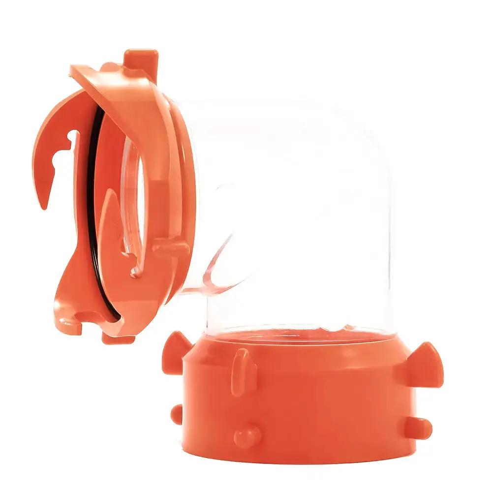 Camco RhinoFLEX 90-Degree Swivel Fitting Clear for RV Waste Systems by Camco