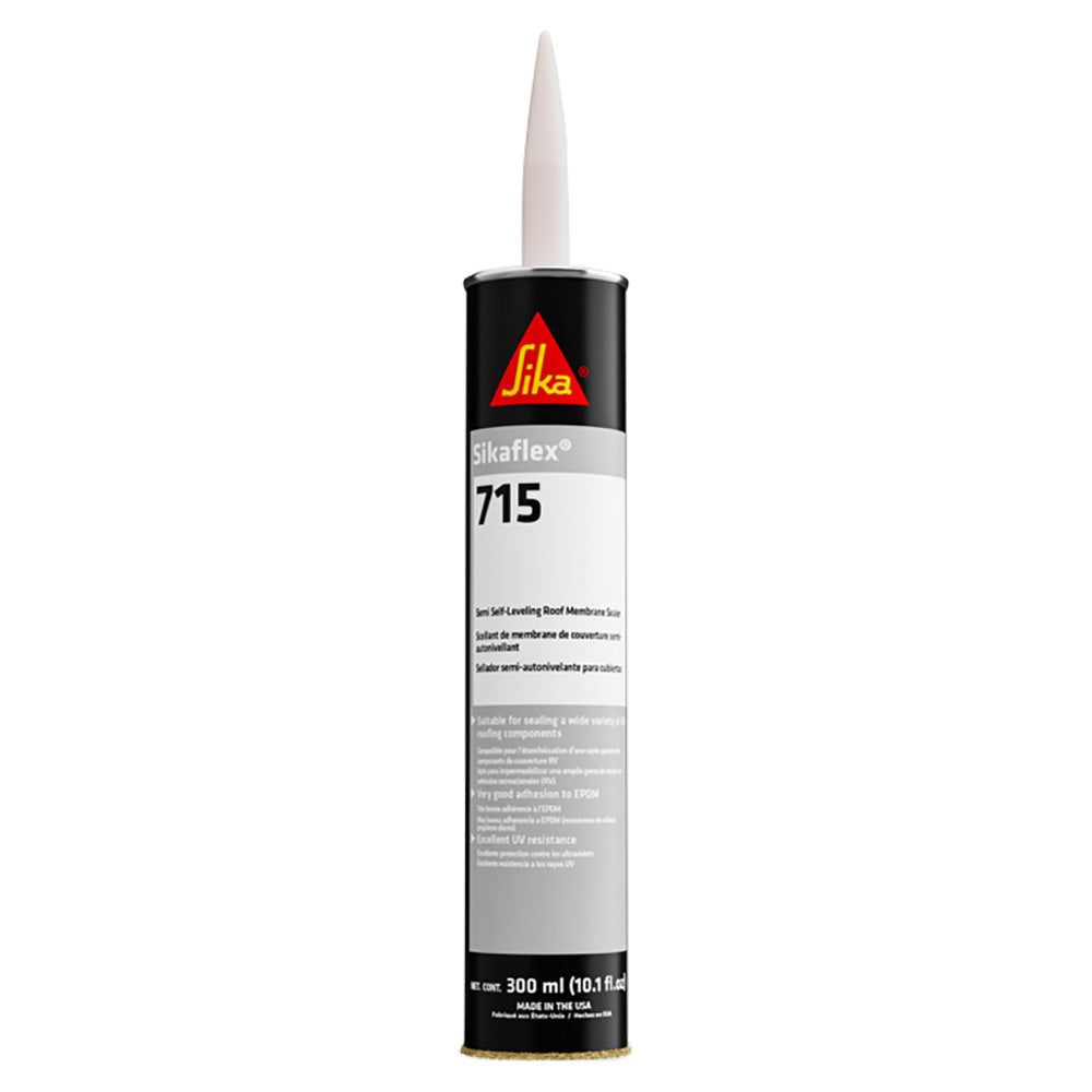 Sika Sikaflex-715 White 300ml Cartridge - Semi Self-Leveling Roof Sealant