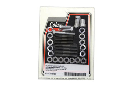 Colony Oil Pump Mount Kit Chrome for Harley Davidson WL Models by Colony