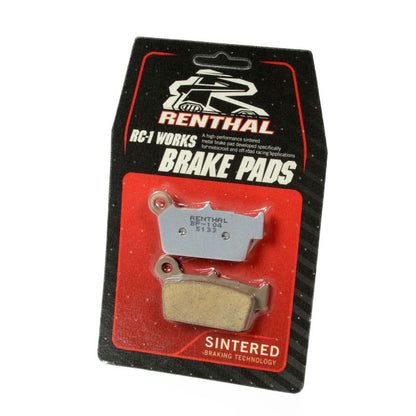 Renthal RC-1 Works Brake Pads - Part Number BP-104 for Superior Motorcycle Braking