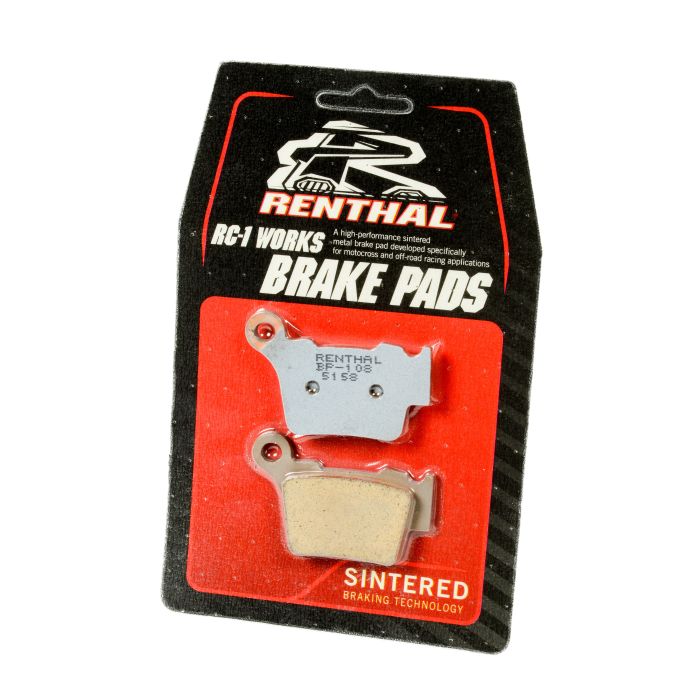 Renthal RC-1 Works Brake Pads Part Number BP-108 for Enhanced Stopping Power