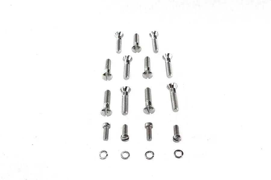 Colony Cam Cover Screw Kit Chrome for Harley Davidson WL Models by Colony