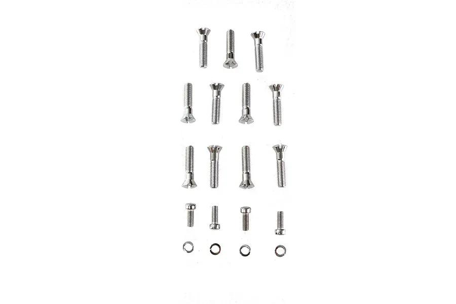 Colony Cam Cover Screw Kit Chrome for Harley Davidson WL Models by Colony