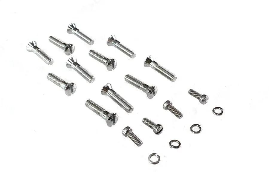 Colony Cam Cover Screw Kit Chrome for Harley Davidson WL Models by Colony