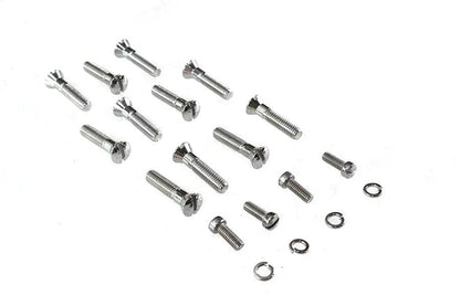 Colony Cam Cover Screw Kit Chrome for Harley Davidson WL Models by Colony