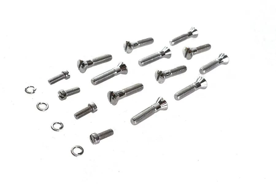 Colony Cam Cover Screw Kit Chrome for Harley Davidson WL Models by Colony