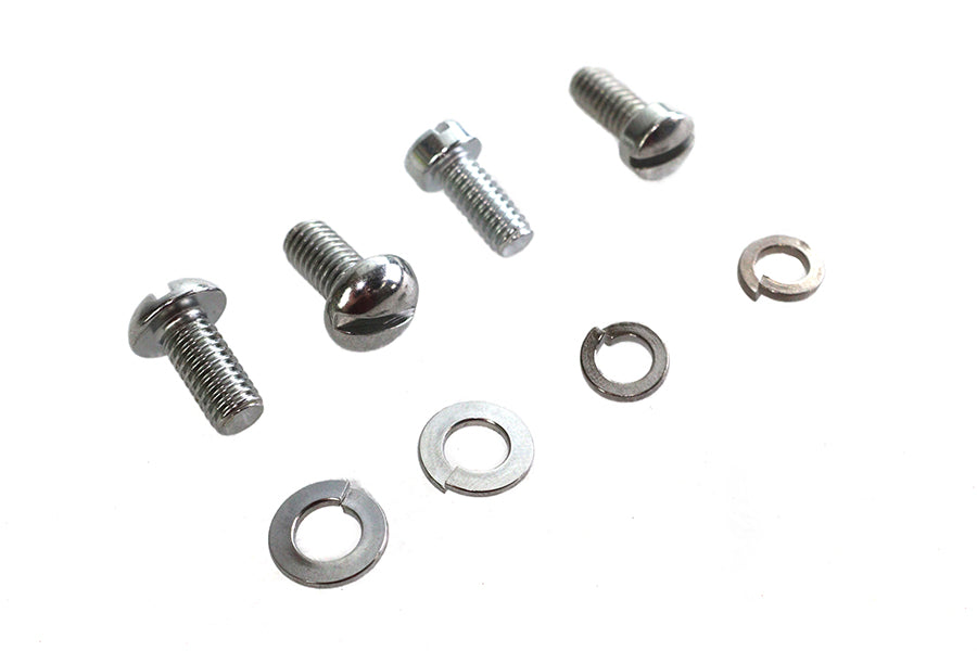 Colony Circuit Breaker Screw Kit Chrome for Harley Davidson WL Models