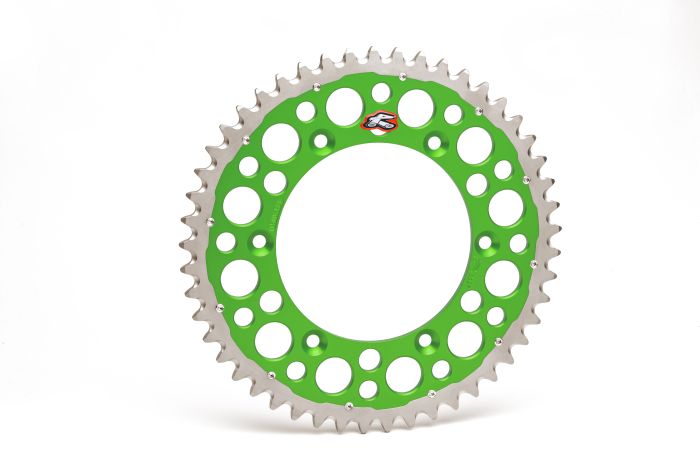 Renthal Twinring Sprocket Green 49T - Durable Motorcycle Chain Sprocket