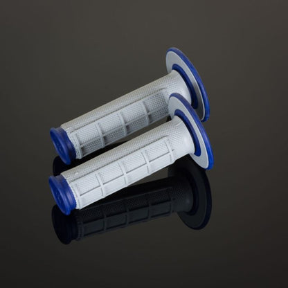 Renthal MX Grips DL Diamond / Waffle Blue and Grey - Part Number G157