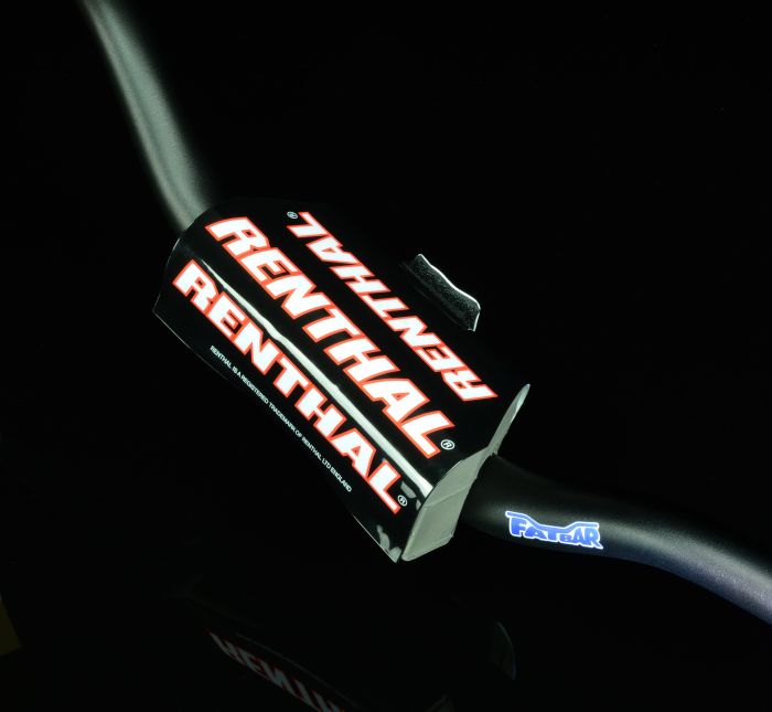 Renthal 673 Trials 100 Fatbar Handlebar Black - Durable and Lightweight Motorcycle Handlebars