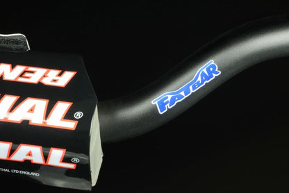 Renthal 673 Trials 100 Fatbar Handlebar Black - Durable and Lightweight Motorcycle Handlebars