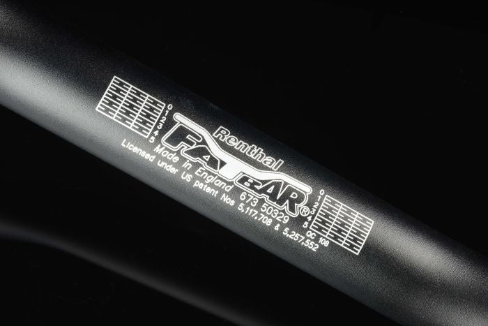 Renthal 673 Trials 100 Fatbar Handlebar Black - Durable and Lightweight Motorcycle Handlebars