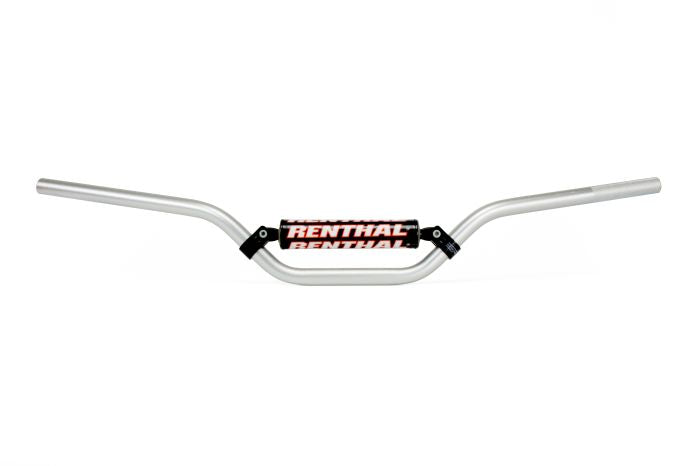 Renthal 735-01-SI-04-254 Padded Silver Handlebar for Motorcycles