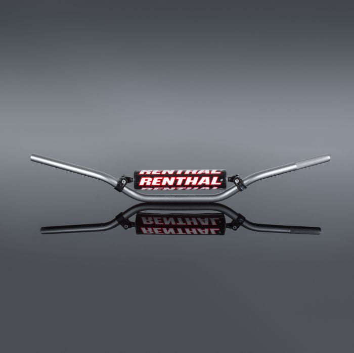 Renthal 966 7/8" Padded Handlebar with Grey Finish - Comfortable and Durable Motorcycle Handlebar