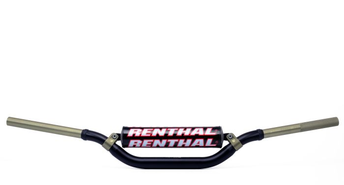 Renthal 997-01-BK-02-185 Padded Twinwall Handlebar for RC, Honda CRF, Kawasaki KX/KXF