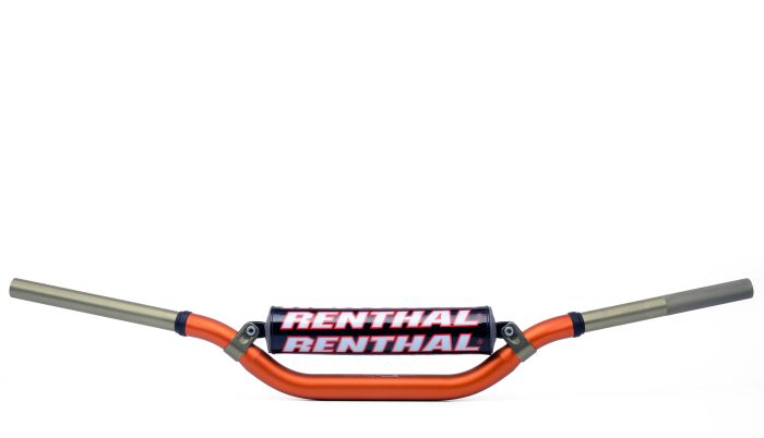 Renthal 997-01-OR-02-185 Padded Handlebar Grips for RC, Honda CRF, Kawasaki KX/KXF - Orange Twinwall