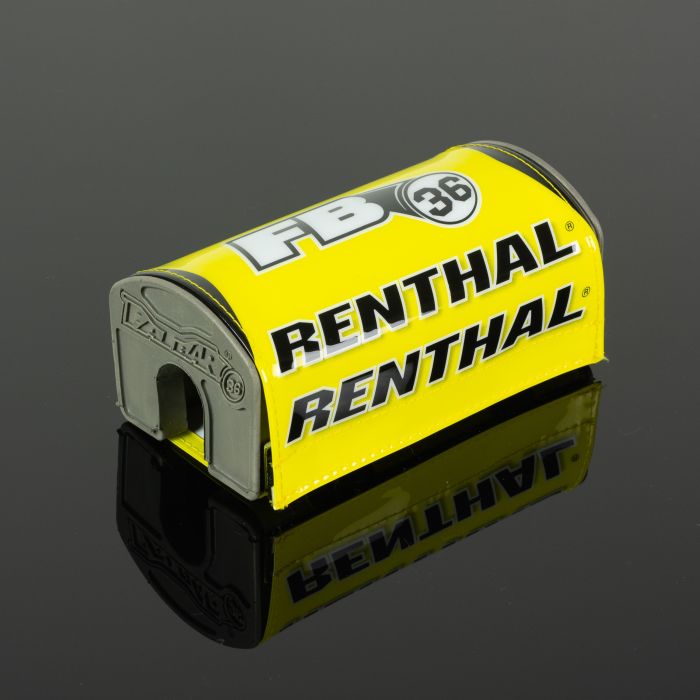 Renthal Fatbar 36 Handlebar with Yellow, White, and Black Finish – Part P344