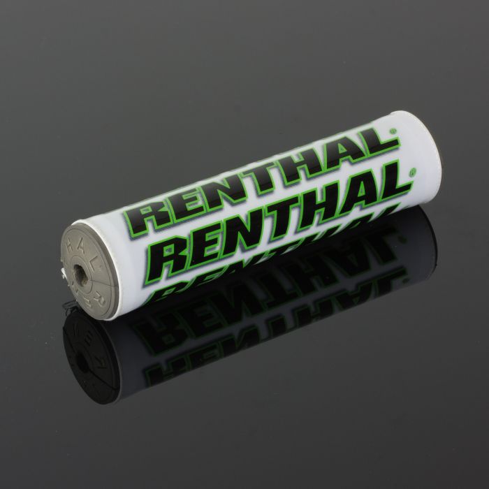 Renthal SX Handlebar with White/Green Finish - 8.5 Inches, Part P269
