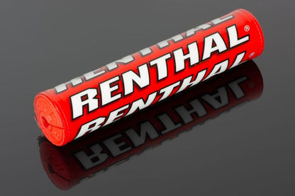 Renthal SX Pad (10 Inch) Red/Red - Durable Motorcycle Handlebar Pad for Enhanced Comfort
