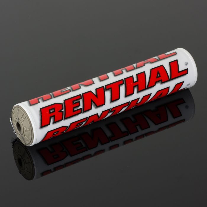Renthal SX Pad 10 Inch White/Red – Durable Motorcycle Handlebar Pad