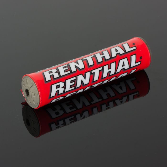 Renthal SX Pad (7.5 inch) Red - Durable Motorcycle Handlebar Pad