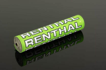Renthal SX Pad 10-Inch Green and White Retro Motorcycle Handlebar Pad P357