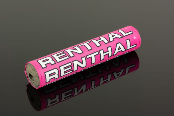 Renthal SX Pad 10-inch Pink/White Retro for Motorcycle Handlebar Cushions