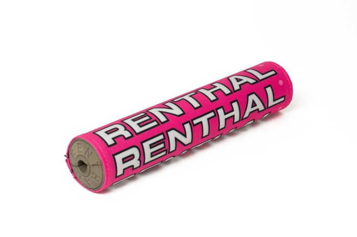 Renthal SX Pad 10-inch Pink/White Retro for Motorcycle Handlebar Cushions
