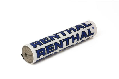 Renthal SX Pad 10in White/Blue Retro – Motorcycle Handlebar Pad