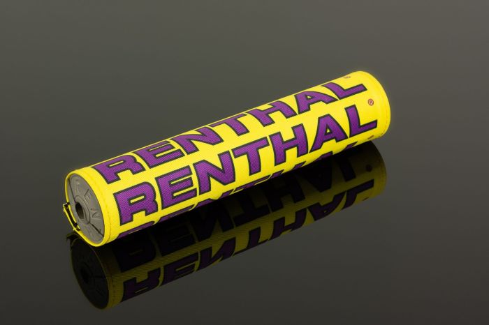 Renthal SX Pad 10 Inch Yellow/Purple Retro - Motorcycle Handlebar Pad