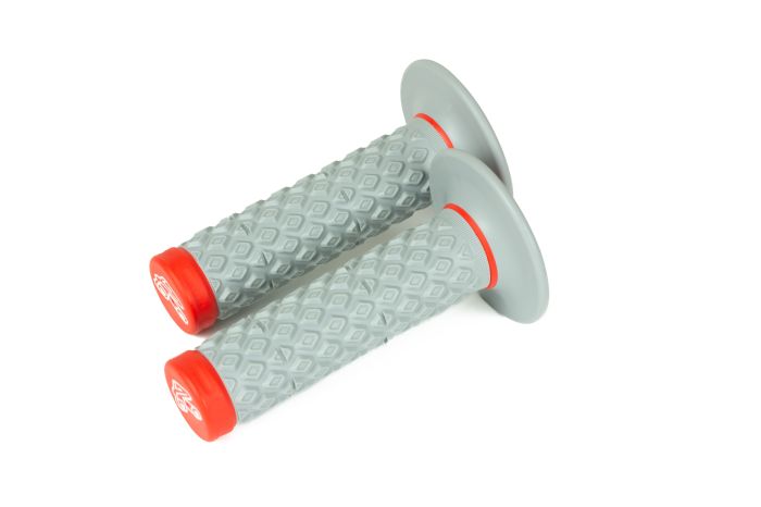 Renthal G209 Dual Comfort Red Handlebar Grips for Motorcycles