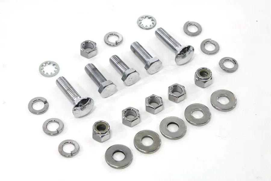 Colony Transmission Mount Kit Chrome for Harley Davidson FL and FX Models by Colony
