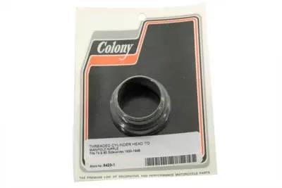Colony Intake Manifold Nipple with Threaded Inserts for Harley Davidson UL (1937-1946) by Colony