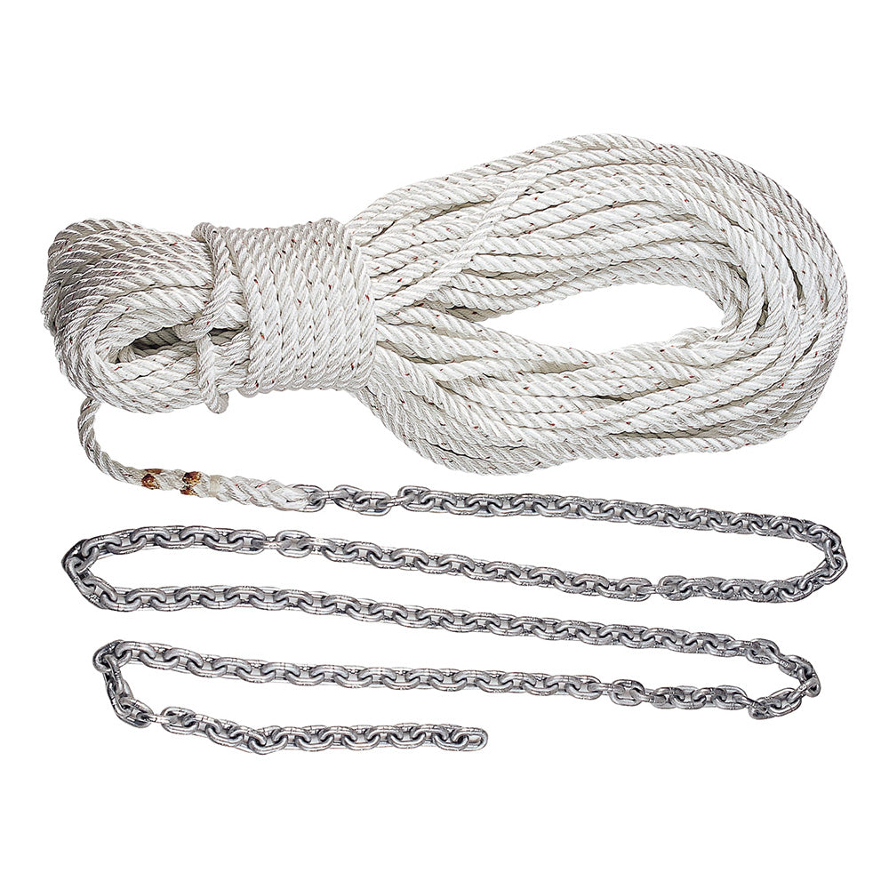 Lewmar Anchor Rode Kit with 5 ft. G4 Chain, 100 ft. 3-Strand Rope, and D Shackle