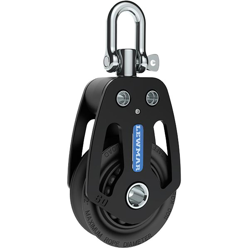 Lewmar 60mm HTX Block - Single for High-Load Sailing Systems
