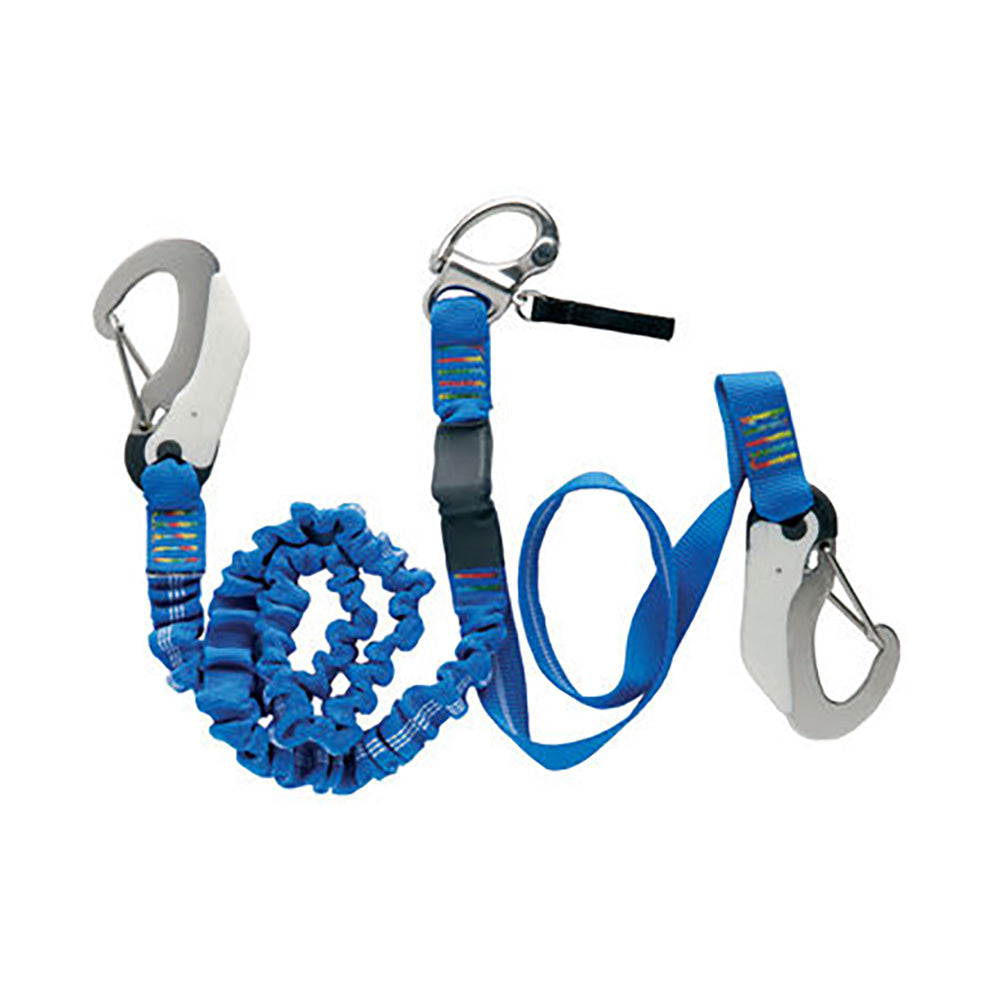 Wichard Marine Double Releasable Elastic Tether Fixed Line with 3 Hooks - Part 7008W