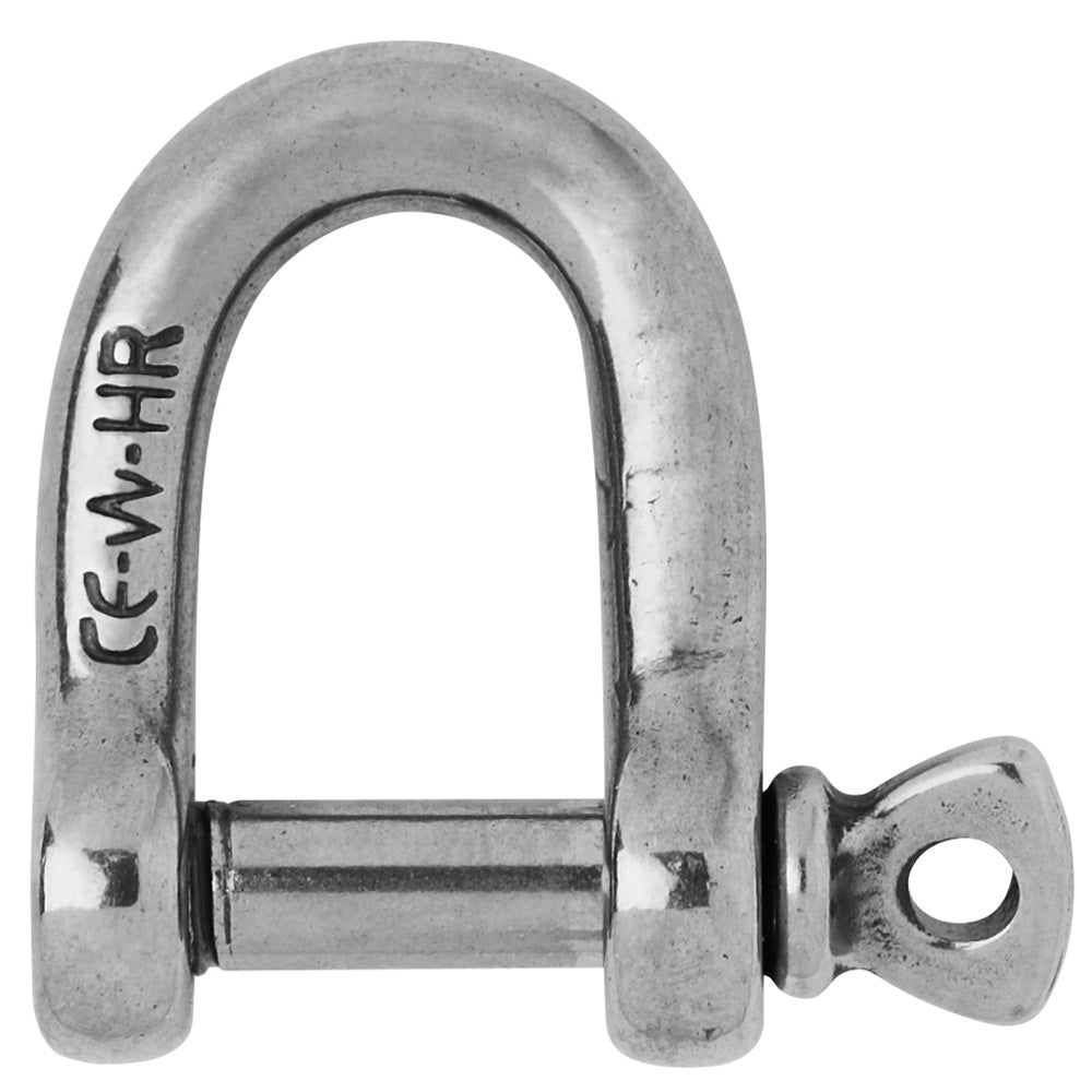 Wichard Marine HR D Shackle - 15/64 inch Diameter for Heavy Duty Industrial Use
