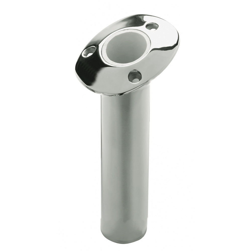 C.E. Smith 536810S Flush Mount Rod Holder with Swivel and 15° Angle, 10.5 Inches Deep