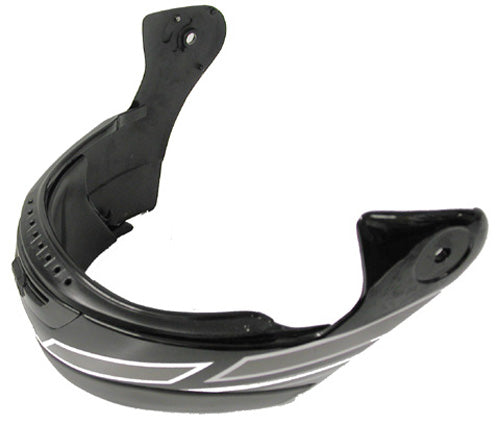 Zeus Liftech 508S Replacement Chin Bar - Thunder Black - Part Number BAR-THN-BK