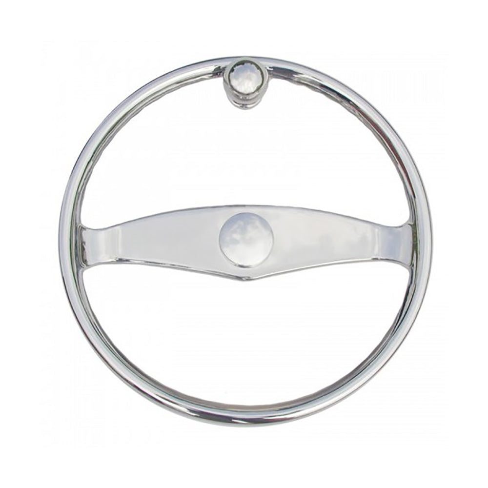 Schmitt Marine Ongaro Wheel - 15.5-inch with Knob for 3/4-inch Teleflex Tapered Shaft