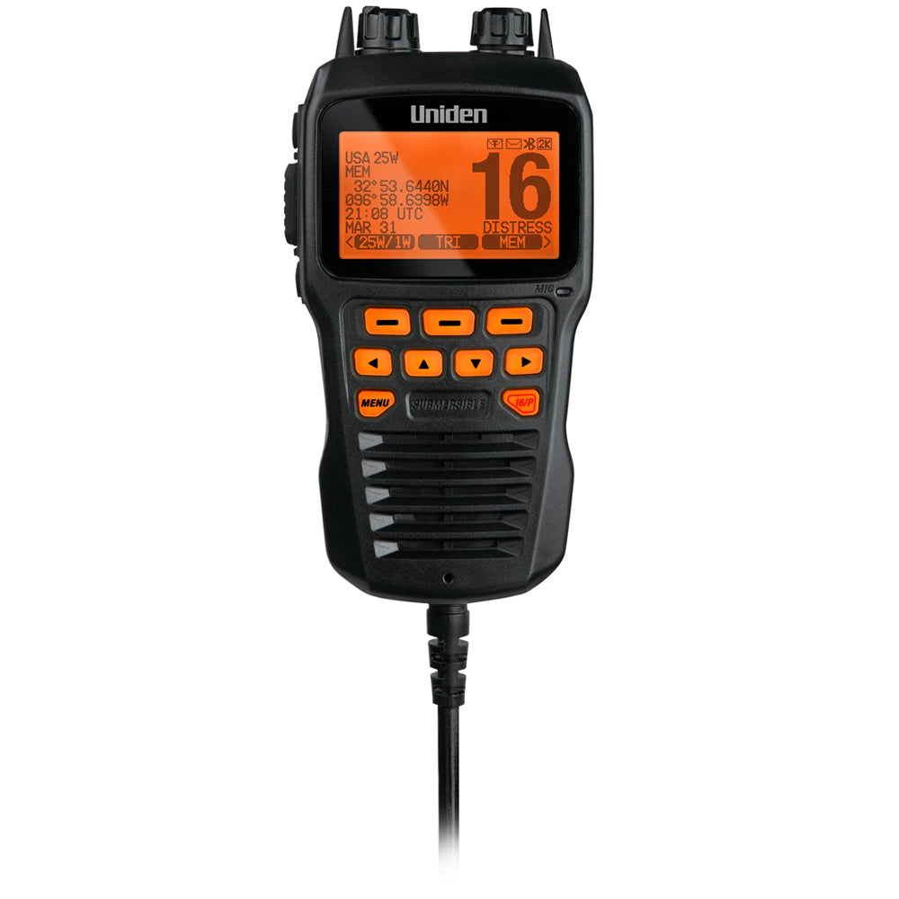 Uniden UMRMIC Black Remote Microphone for UM725 VHF Marine Radios