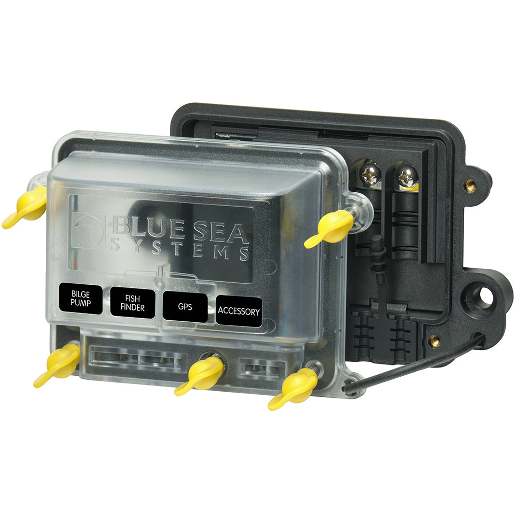 Blue Sea Systems 2356100 Water-Resistant 100A Busbar with Cover for Marine and Harsh Environments