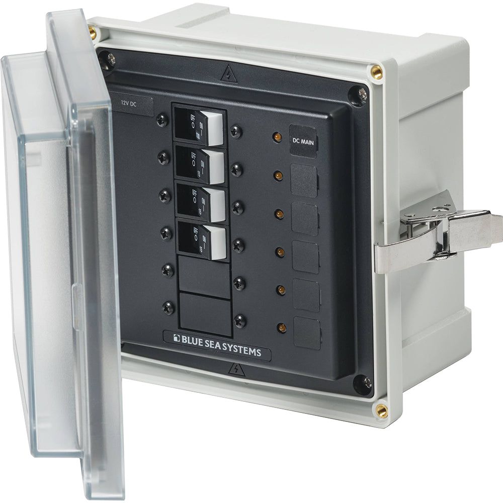 Blue Sea Systems 3135 SMS Panel Enclosure with UL Main and 3 Branch Circuits for 12/24V DC