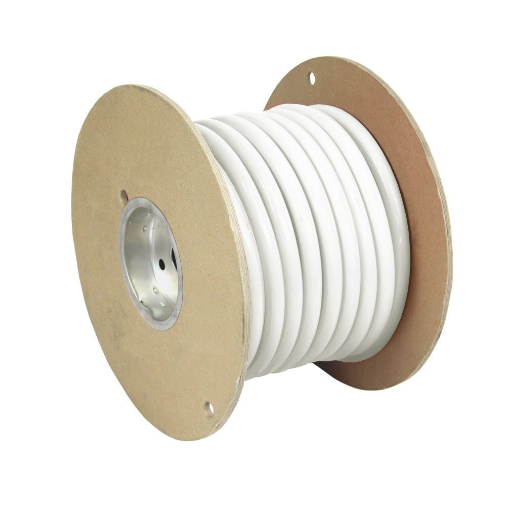 Pacer White 6 AWG Marine Battery Cable - 50 Feet, Flexible Tinned Copper Wire by Pacer