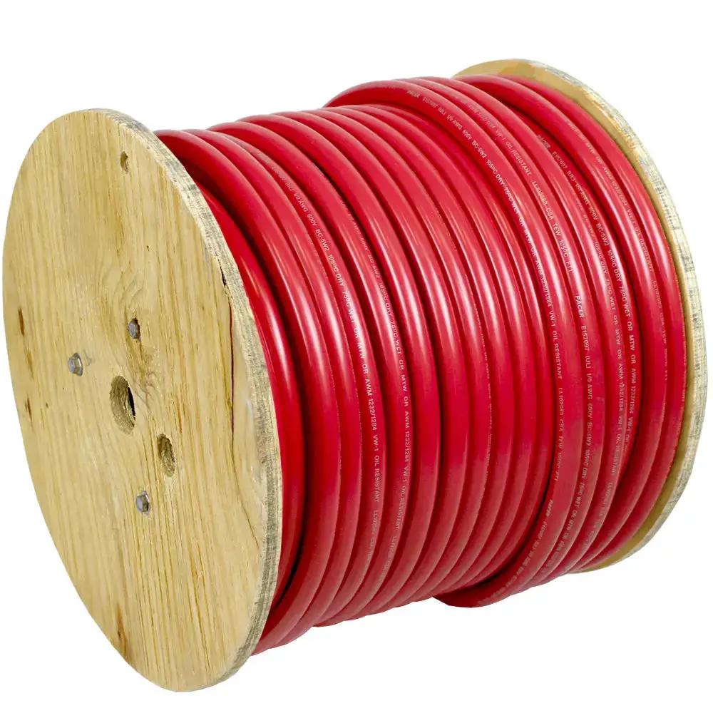 Pacer Red 6 AWG Marine Battery Cable - 250 Feet, Tinned Copper, Flexible & Durable by Pacer