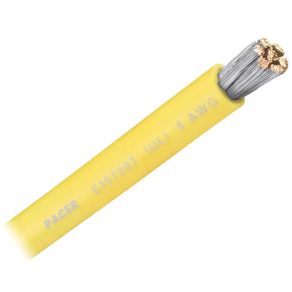 Pacer Yellow 4 AWG Marine Battery Cable - Sold by the Foot by Pacer