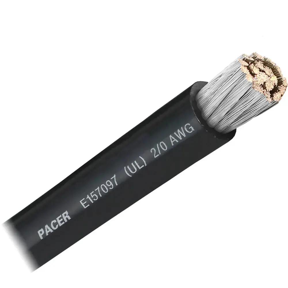 Pacer Black 2/0 AWG Marine Battery Cable - Sold by The Foot by Pacer