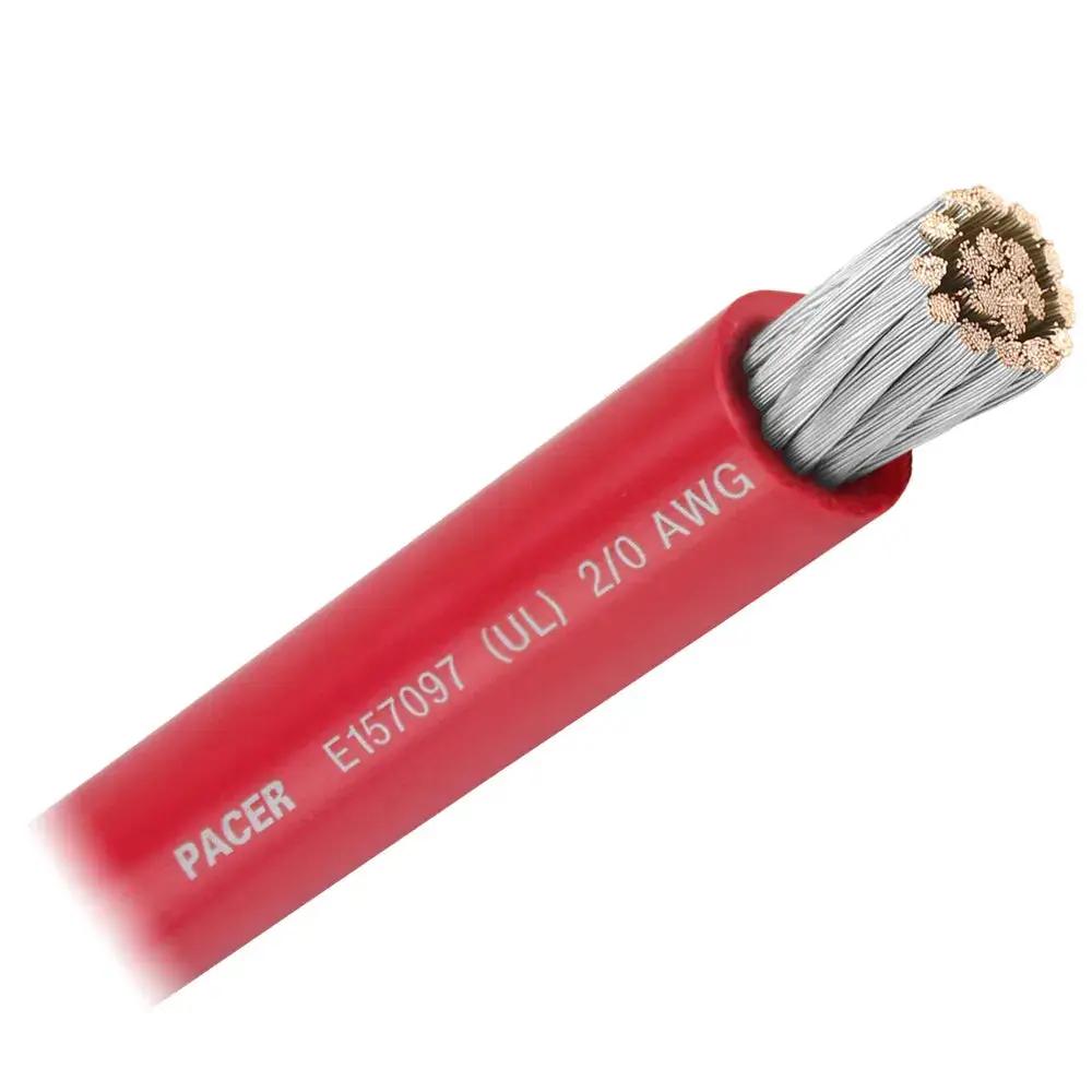 Pacer Red 2/0 AWG Marine Battery Cable - Sold by the Foot by Pacer