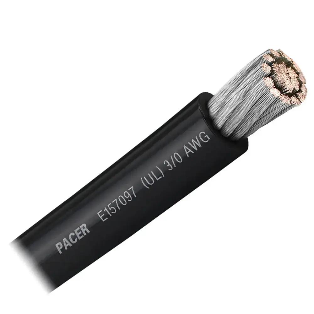 Pacer Black 3/0 AWG Marine Battery Cable - Sold by the Foot by Pacer