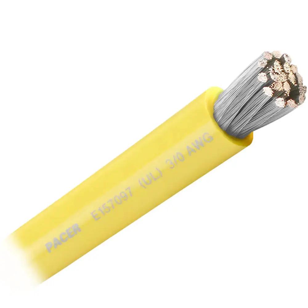 Pacer Yellow 3/0 AWG Marine Battery Cable - Sold by The Foot by Pacer